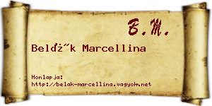 Belák Marcellina névjegykártya